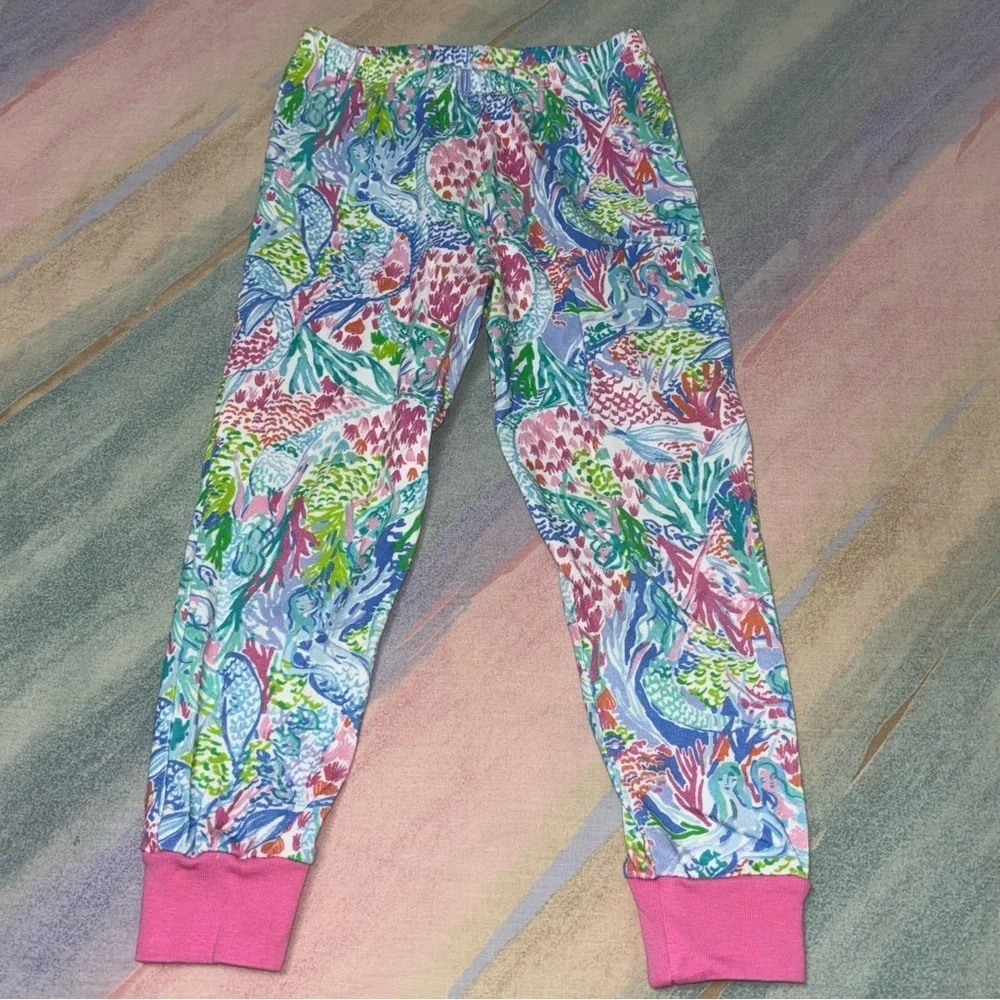 Lily Pulitzer Colorful Floral Pajama Set size 4
